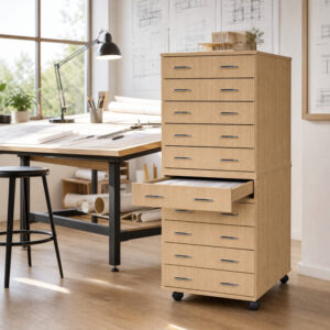 A2 Wooden Plan Chest - 10 Drawer - 1347mm High