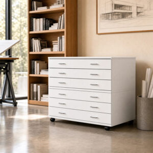 A1 Premium Wooden Plan Chest - 6 Drawer - 867mm High