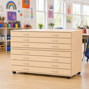 A1 Premium Wooden Plan Chest - 7 Drawer - 987mm High