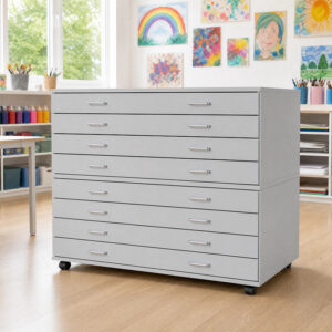 A1 Premium Wooden Plan Chest – 8 Drawer – 1107mm High