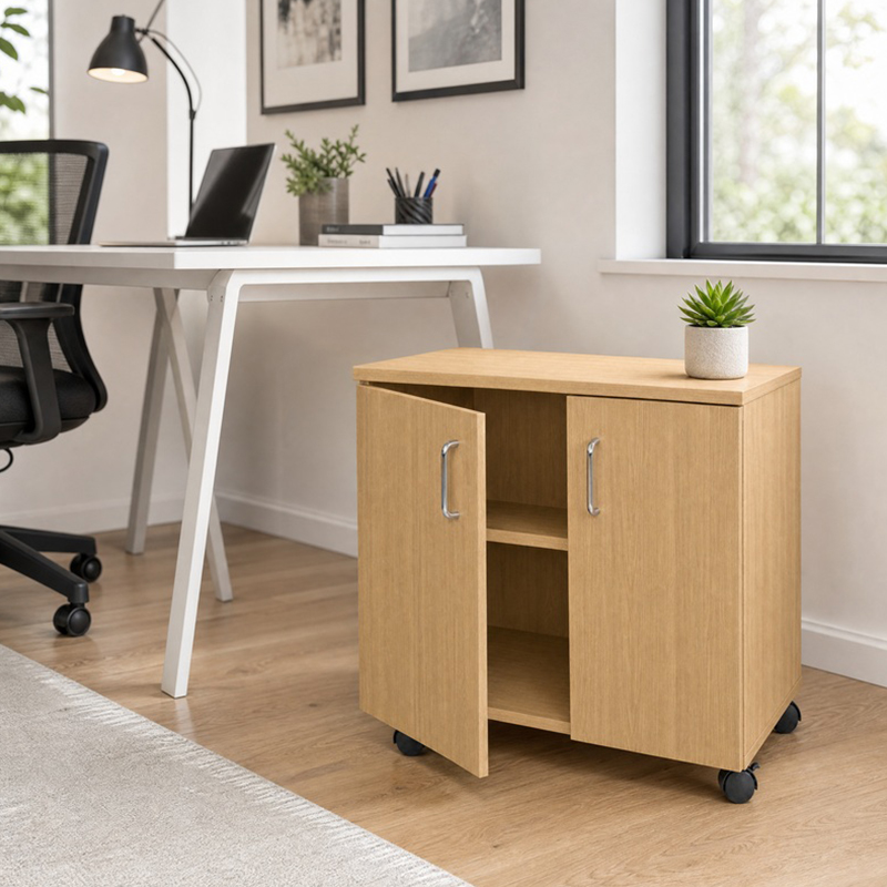 Element Series Mobile or Static Double Door Storage Cupboard – 690mm × 533mm High