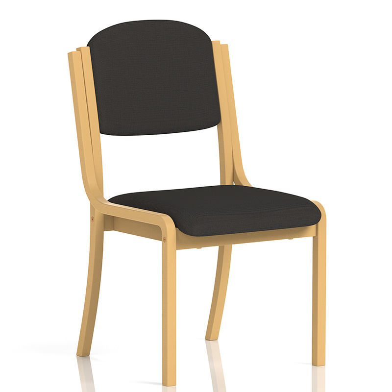 Madrid School Reception Black Chair - No Arms