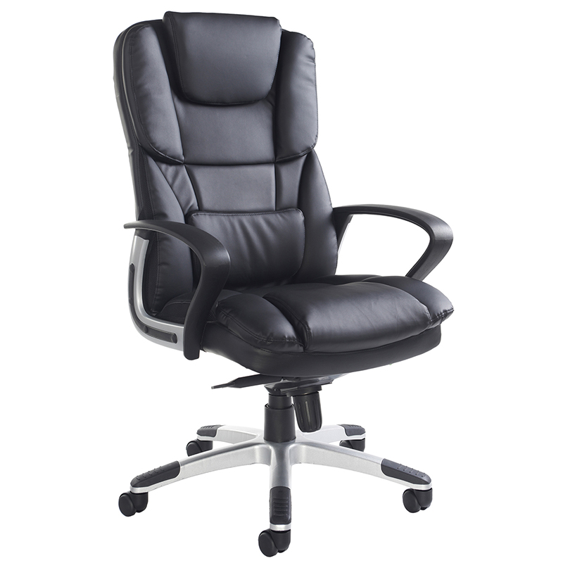 Palermo High Back Executive Chair - Black Bonded Leather
