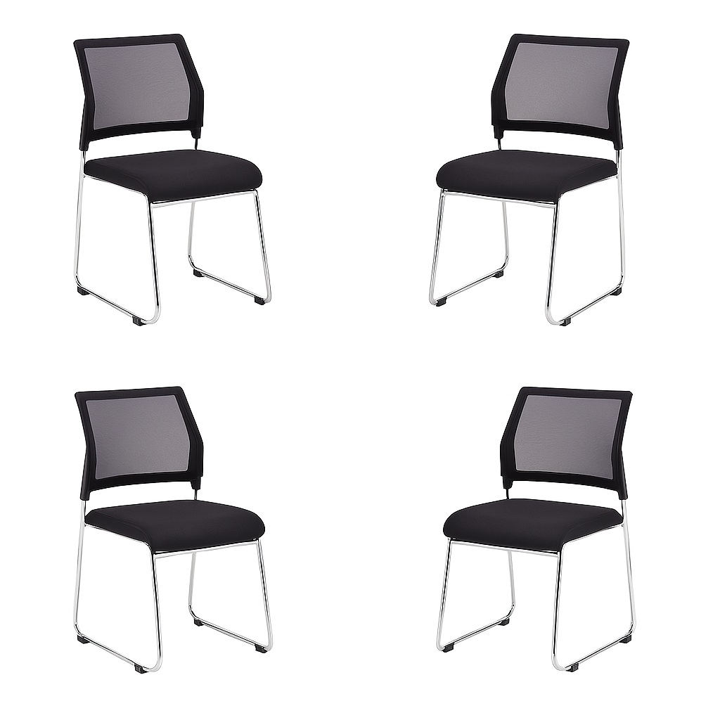 Quavo Mesh Back Stacking Meeting Chair (Pack of 4)