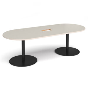 Eternal Radial End power Ready Boardroom Table - 2400mm x 1000mm