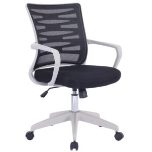 Giro Designer Black Mesh Office chair with White Frame