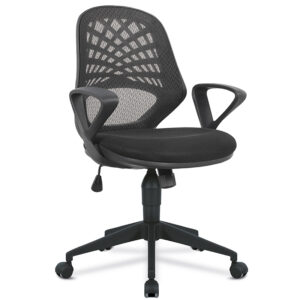 Ronda Black Mesh Task Office Chair - Fixed Arms