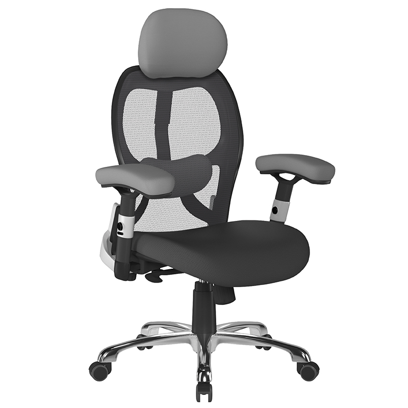 Ergo Luxury Mesh High Back  Executive Chair with Headrest - 24 Hour Use