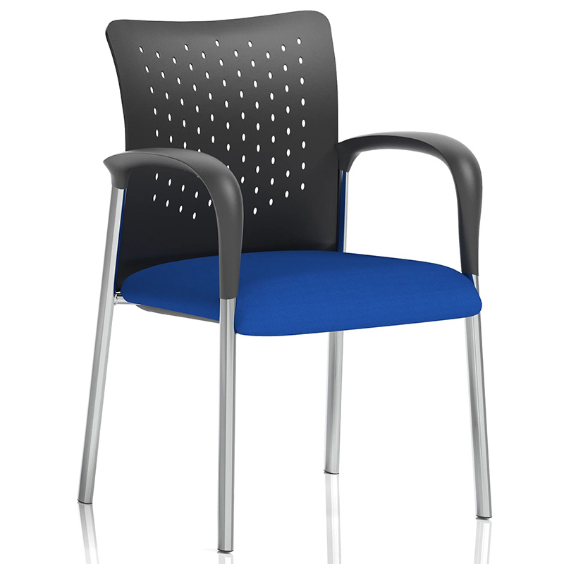 Academy Visitor Chair with Arms – Stackable Design and Custom Seat Colour
