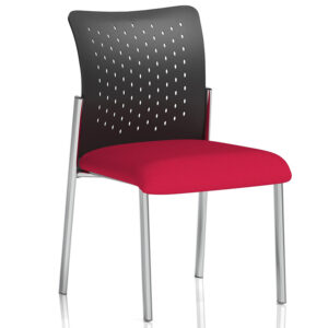 Academy Stackable Visitor Chair – Medium Back, Custom Seat Colour