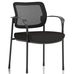 Brunswick Deluxe Visitor Chair – Medium Back, Stackable, with Arms