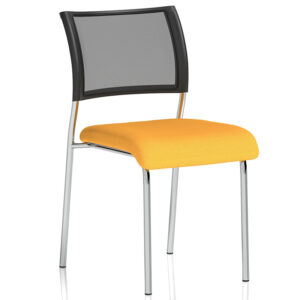 Brunswick No Arm Chrome Frame - Bespoke Colour Seat
