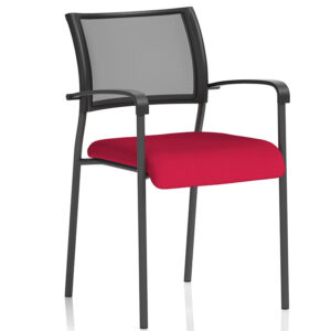 Brunswick Black Frame Arm Chair - Bespoke Colour Seat