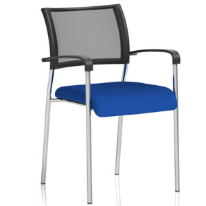 Brunswick Chrome Frame Arm Chair - Bespoke Colour Seat