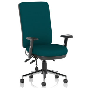 Chiro High Back Posture Chair Bespoke Colour with Adjustable Arms - 24 Hour Use