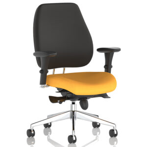 Chiro Plus High Back Ergonomic Office Chair – Custom Seat Colours & Adjustable Arms