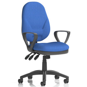 Eclipse Plus XL Ergonomic Fabric Task Chair with with Loop Arms