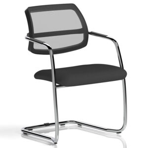 Swift Mesh Back Chrome Visitor Chair - Cantilever Leg