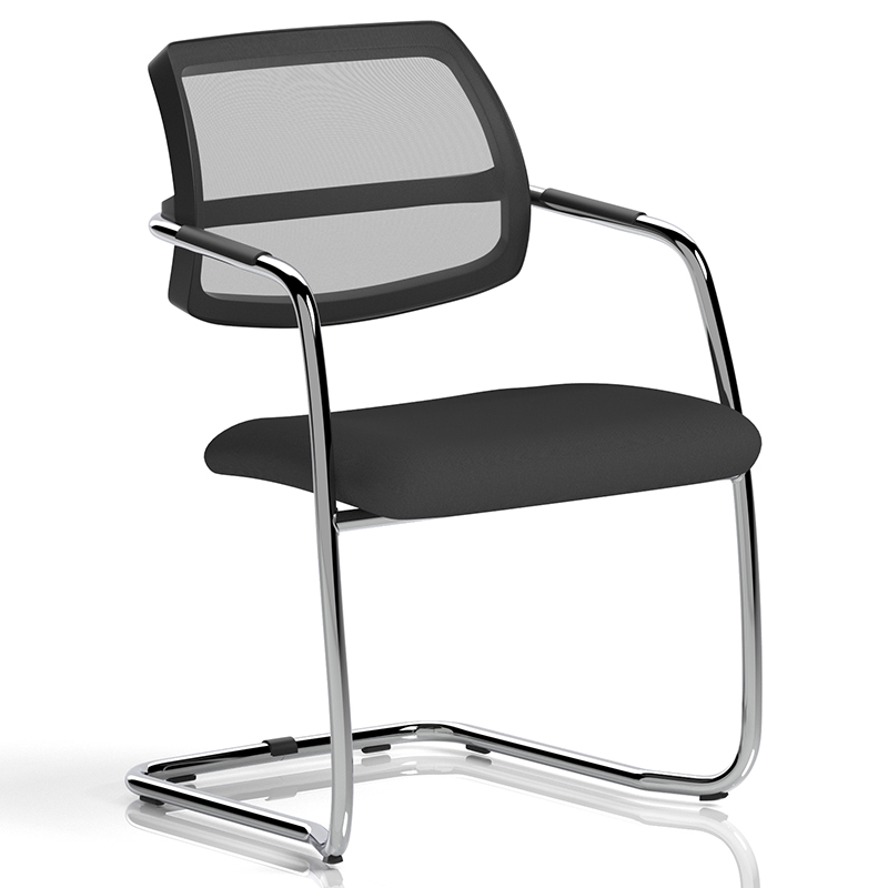 Swift Mesh Back Chrome Visitor Chair - Cantilever Leg