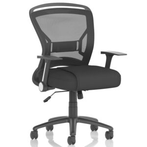 Zeus Medium Back Mesh Operator Chair with Folding Arms