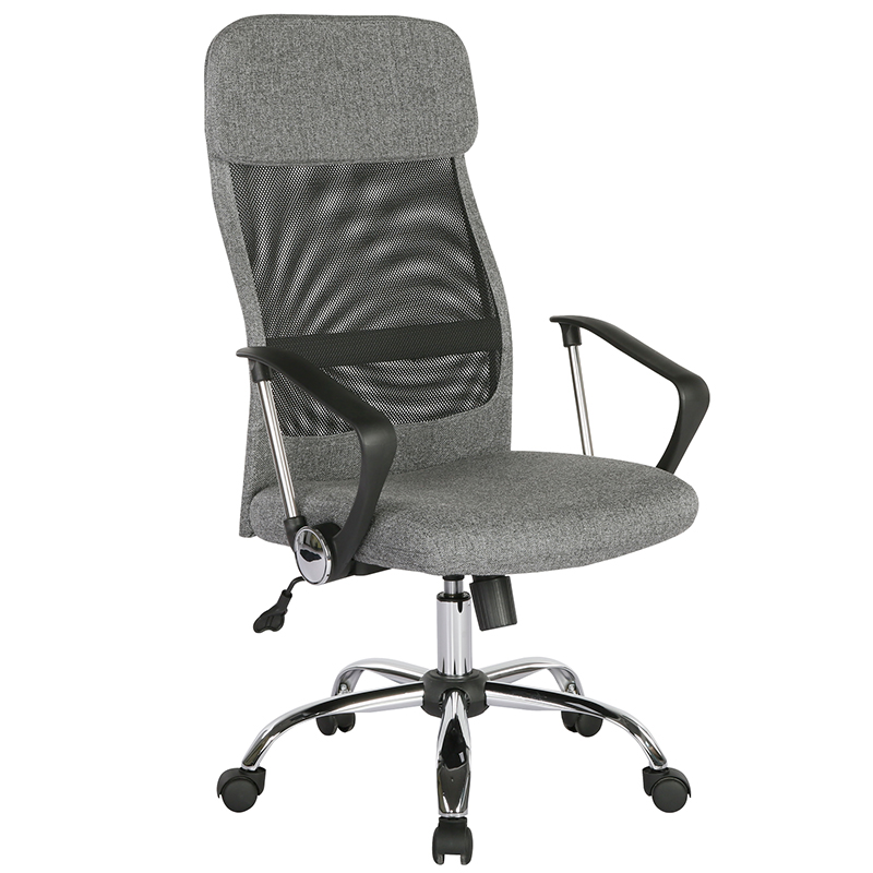 Chord Grey Mesh Back Operator Chair with Fixed Arms