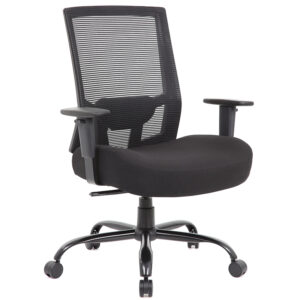 Isla Bariatric Operator Chair featuring a Black Fabric Seat and Mesh Back