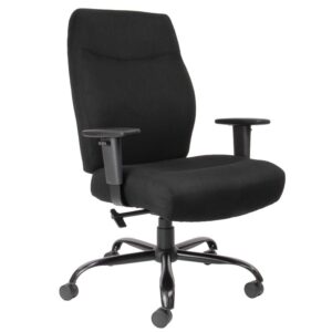 Porter Bariatric Operator Chair featuring a Black Fabric Seat and Back