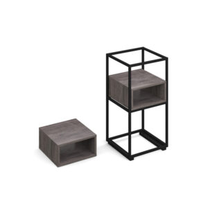 Unite Modular Shelving System with Wooden Cubby Inserts