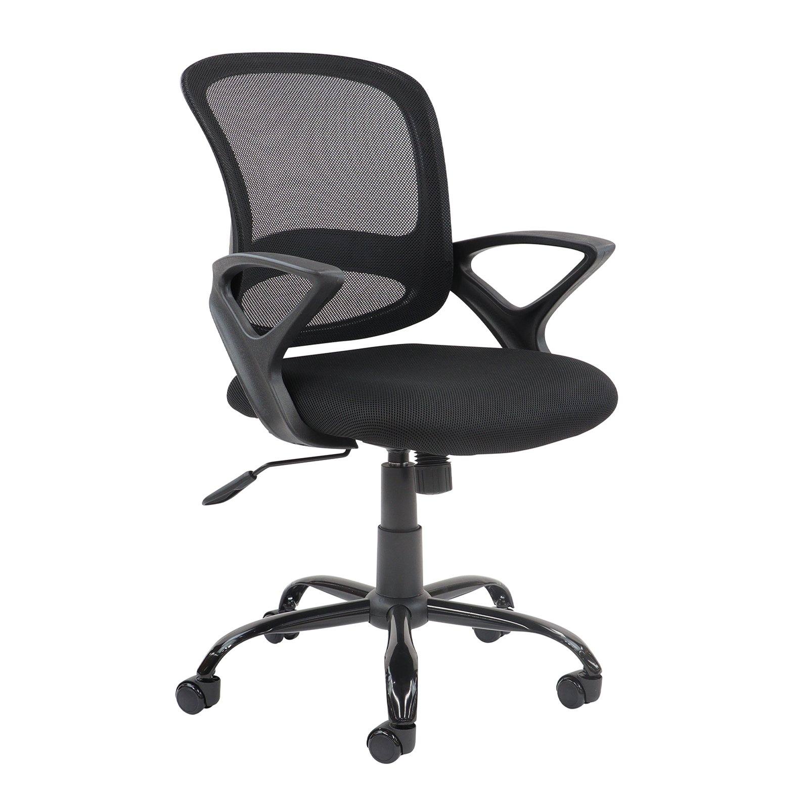 Tyler Mesh Back Operator Chair with Fabric Seat & Steel Base