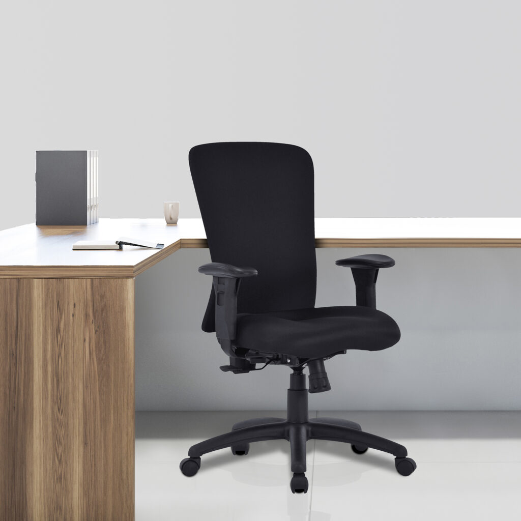 Fortis High Back Bariatric Office Chair – 180kg Capacity with Lumbar Support