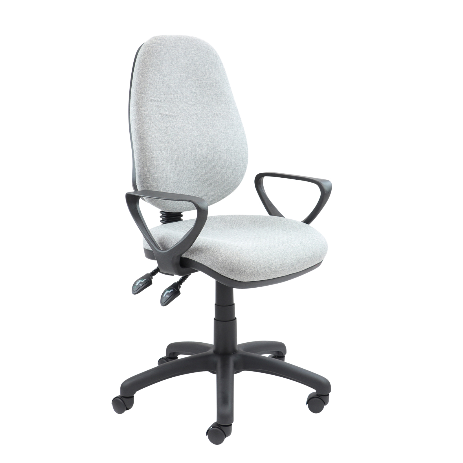 Vantage 100 High Back Fabric Operator Chair with Adjustable Back & PCB Mechanism