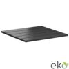 Nobis Furniture - EKO 100% Recycled Outdoor Slatted Likewood Black Table Top - Square