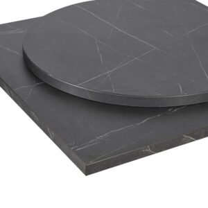 Nobis Furniture - 25mm Black Pietra Marble Matching ABS Laminate Table Tops - Stocked Sizes