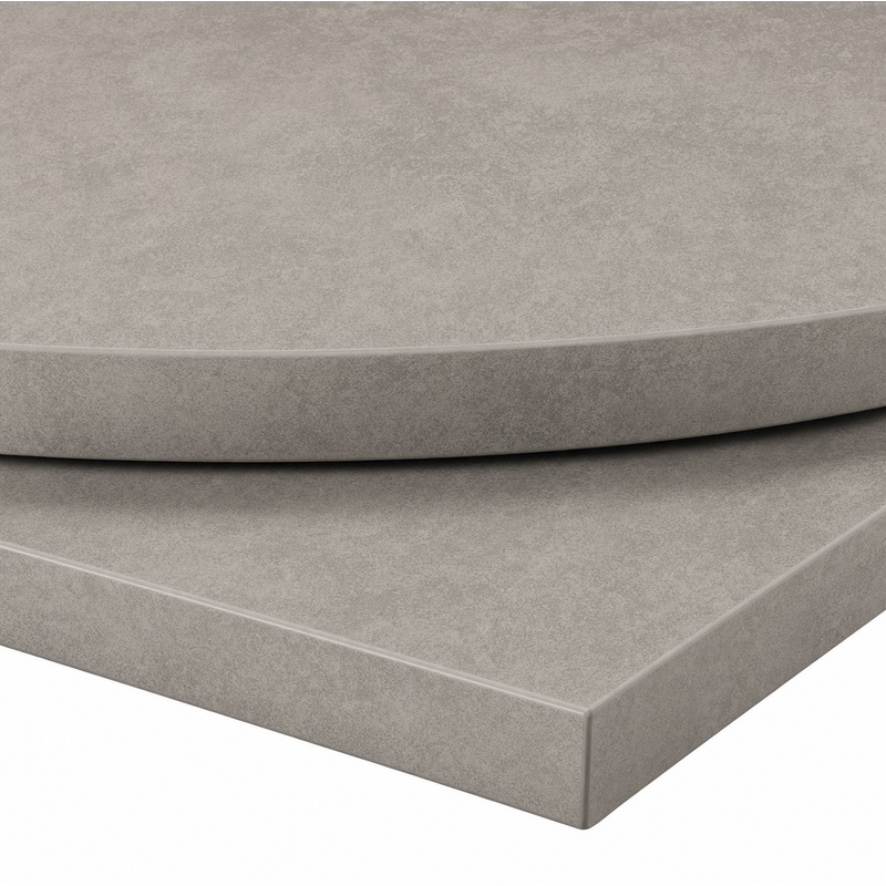25mm Chromix Silver Solid Laminate Table Top