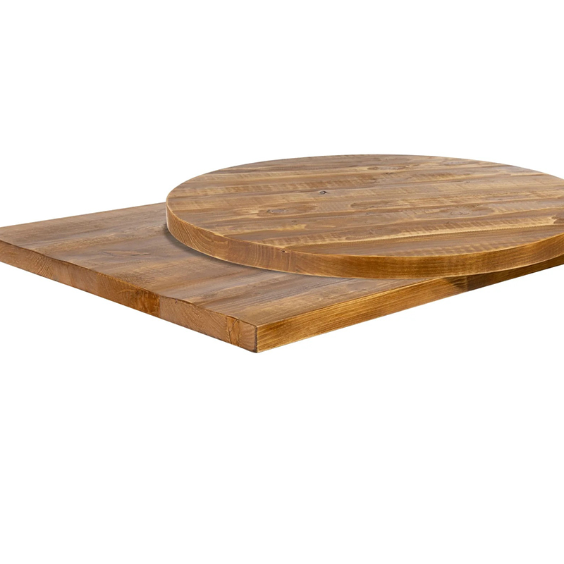 32mm Rustic Pine Solid Wood Table Top - Textured Surface