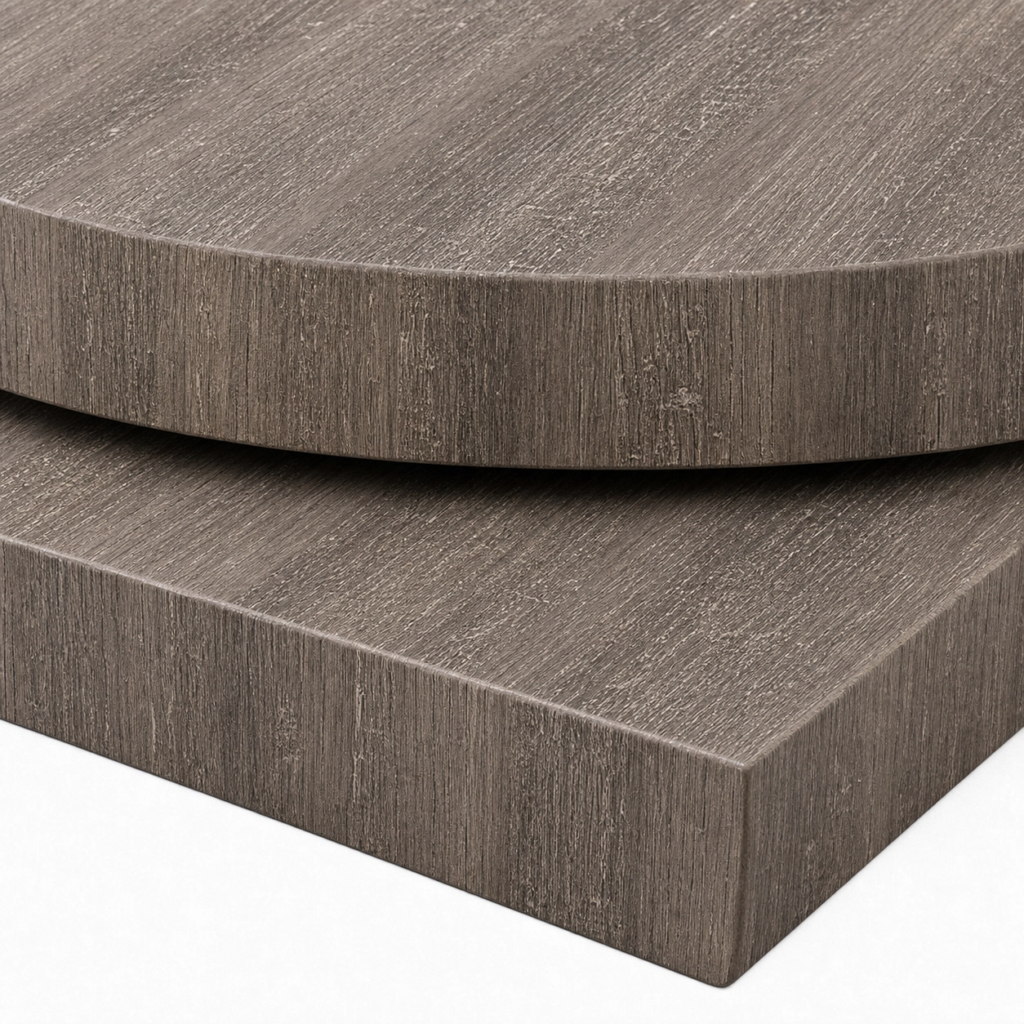 40mm Grey Brown Whiteriver Oak Laminate Table Top