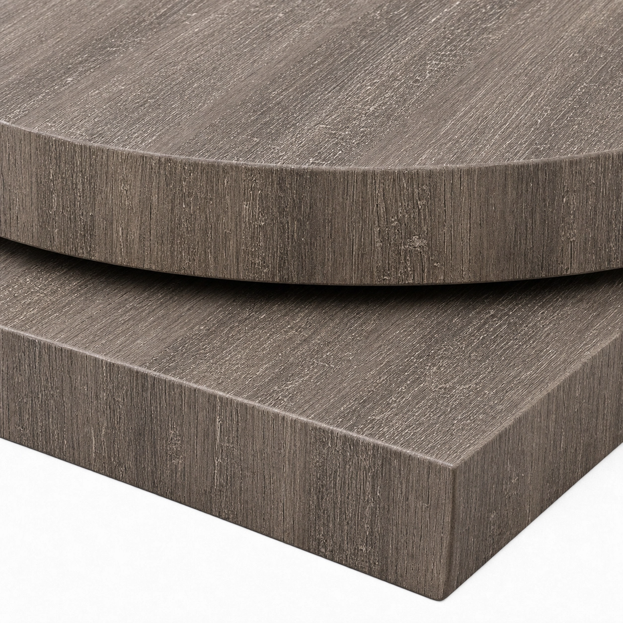 40mm Grey Brown Whiteriver Oak Laminate Table Top