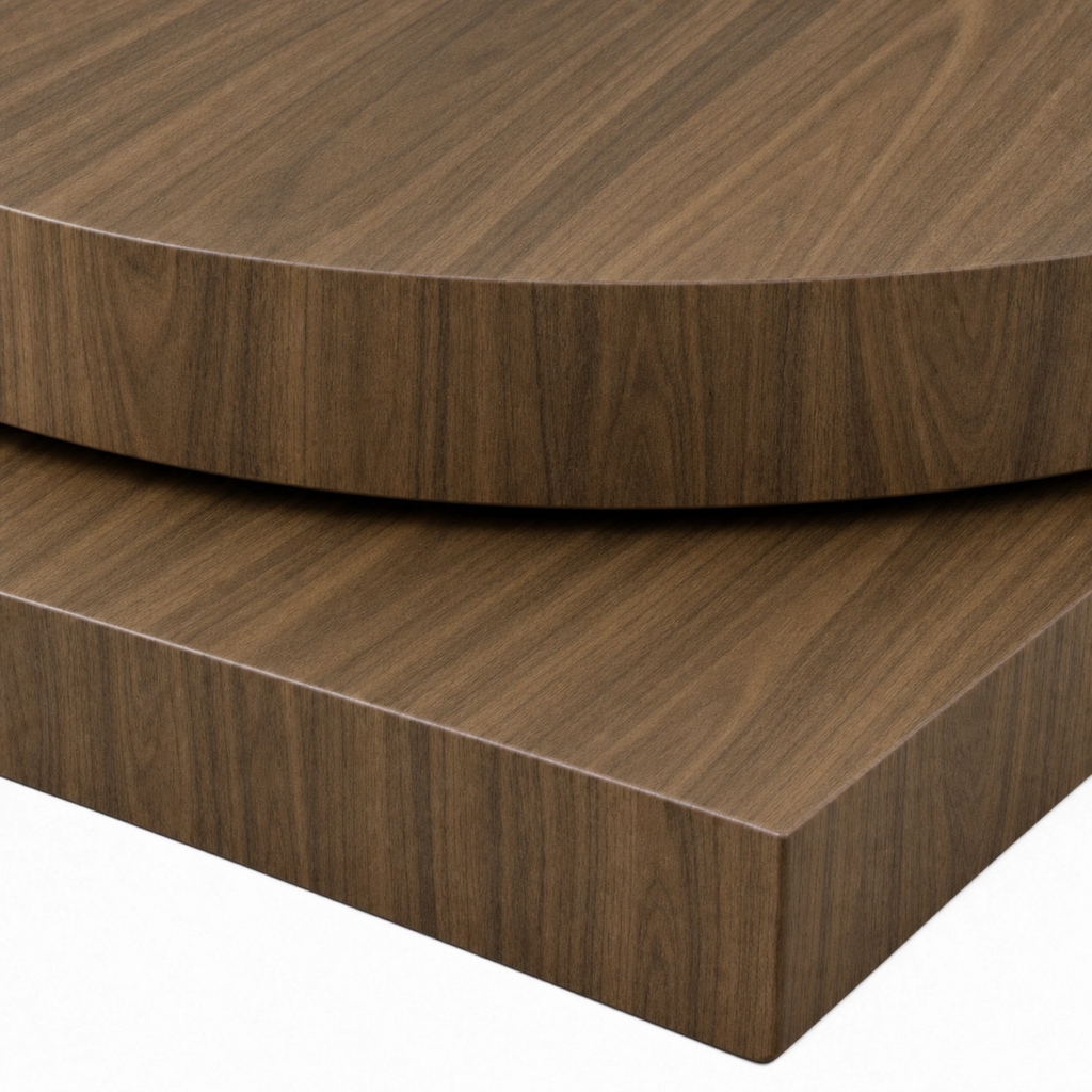 40mm Natural Carini Walnut Laminate Table Tops