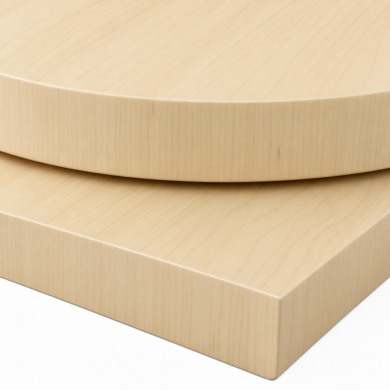 40mm Natural Mandal Maple Solid Laminate Table Top