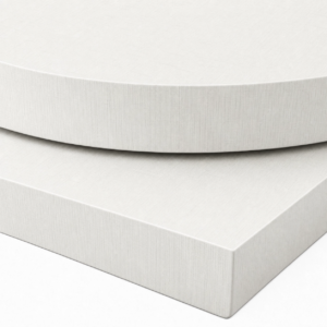 40mm Premium White Linen Laminate Table Top