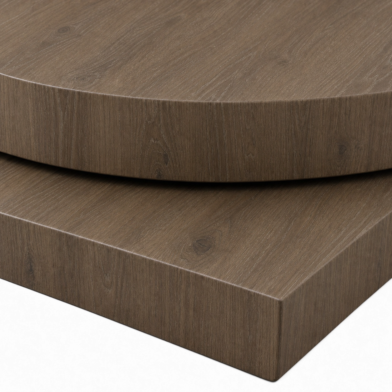 40mm Truffle Brown Davos Oak Solid Laminate Table Tops