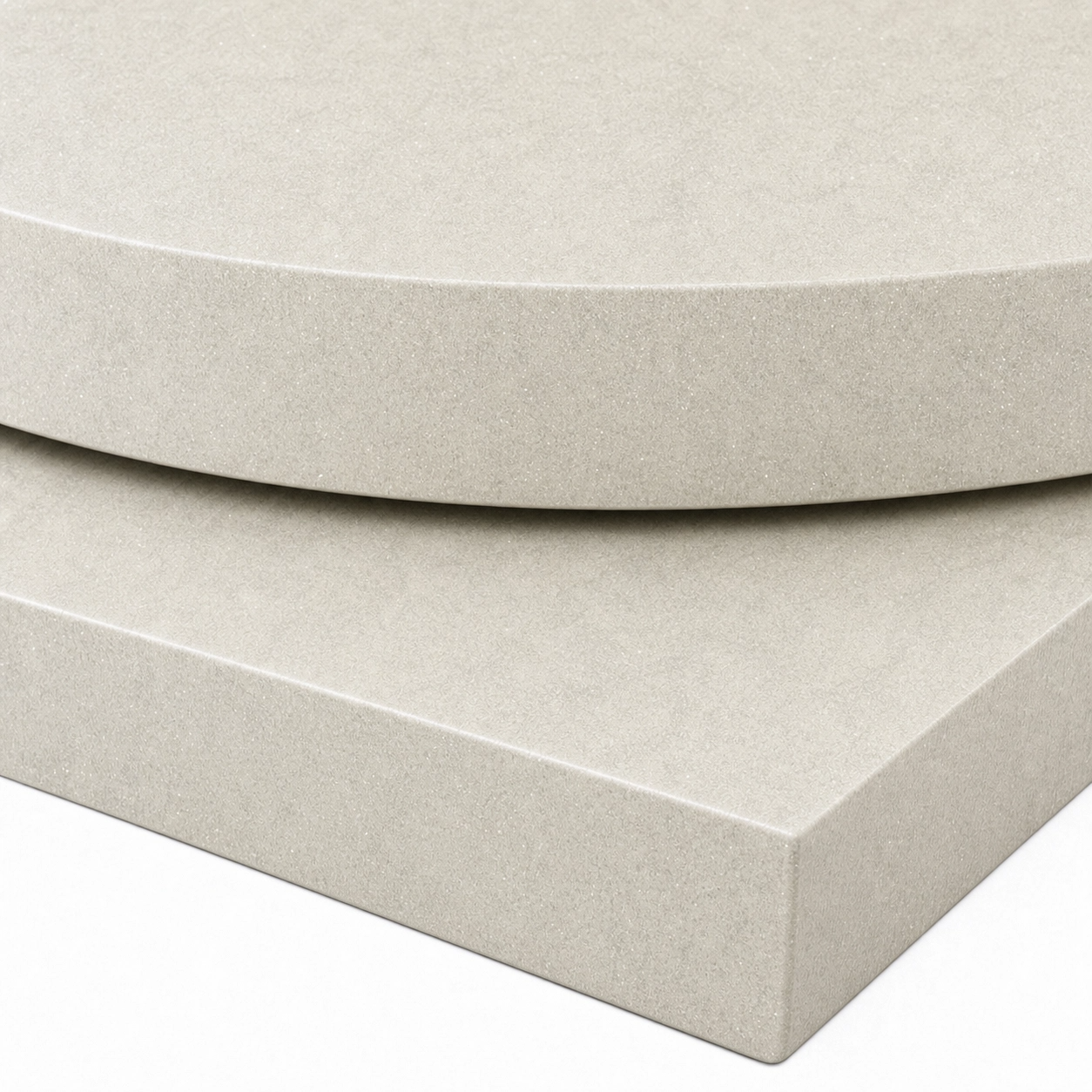 40mm White Chromix Solid Laminate Table Top