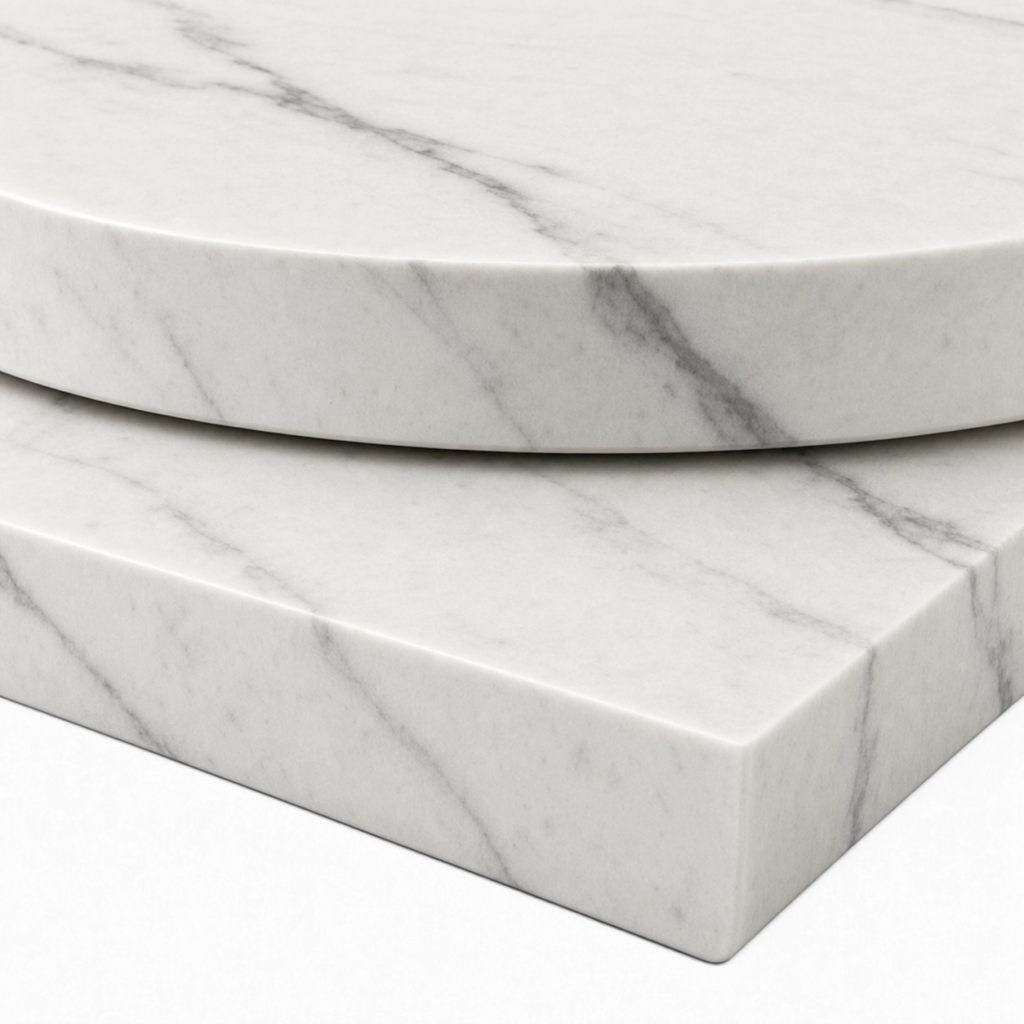 40mm White Levanto Solid Laminate Table Top