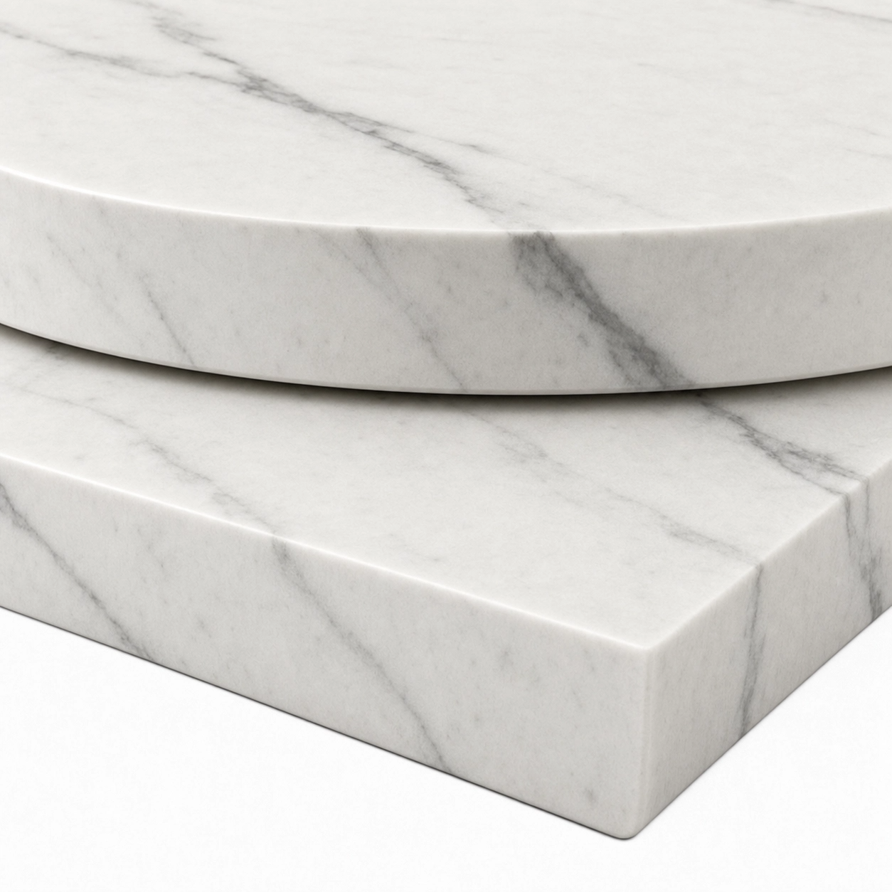 40mm White Levanto Solid Laminate Table Top