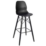 Nobis Furniture - Shoreditch Bar Stool – Black Frame 695mm Seat Height