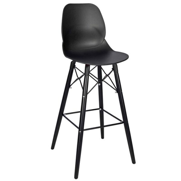 Nobis Furniture - Shoreditch Bar Stool – Black Frame 695mm Seat Height