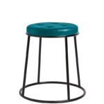 Nobis Furniture - Alfie Stackable Low Stool with Vintage Brown Seat Pad