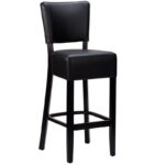 Nobis Furniture - Alto FB Black Frame Fully Upholstered Bar Stool