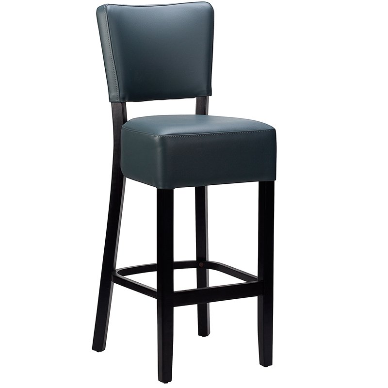 Nobis Furniture - Alto FB Black Frame Fully Upholstered Bar Stool