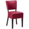 Nobis Furniture - Alto FB Wenge Frame Fully Upholstered Dining Chair - Faux Leather